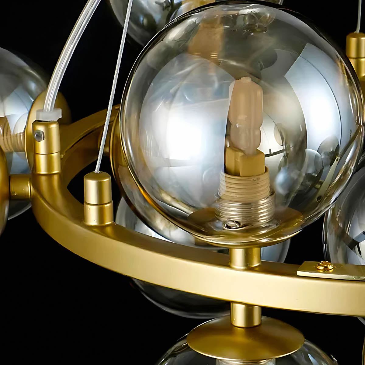 Marlow Vessel Glass Cluster Chandelier — gallery image 12