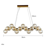 Marlow Vessel Glass Cluster Chandelier — gallery image 27