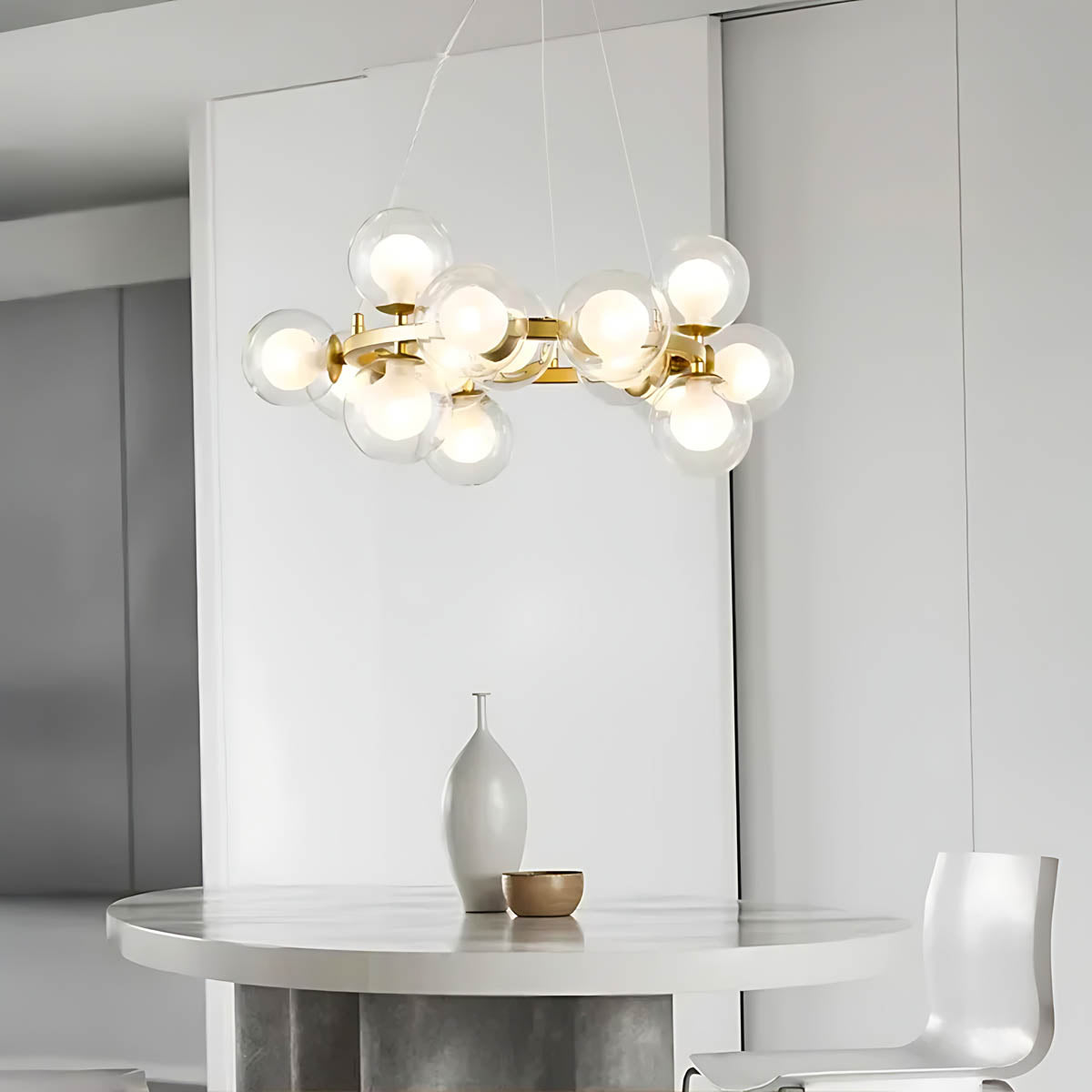 Marlow Vessel Glass Cluster Chandelier — gallery image 4