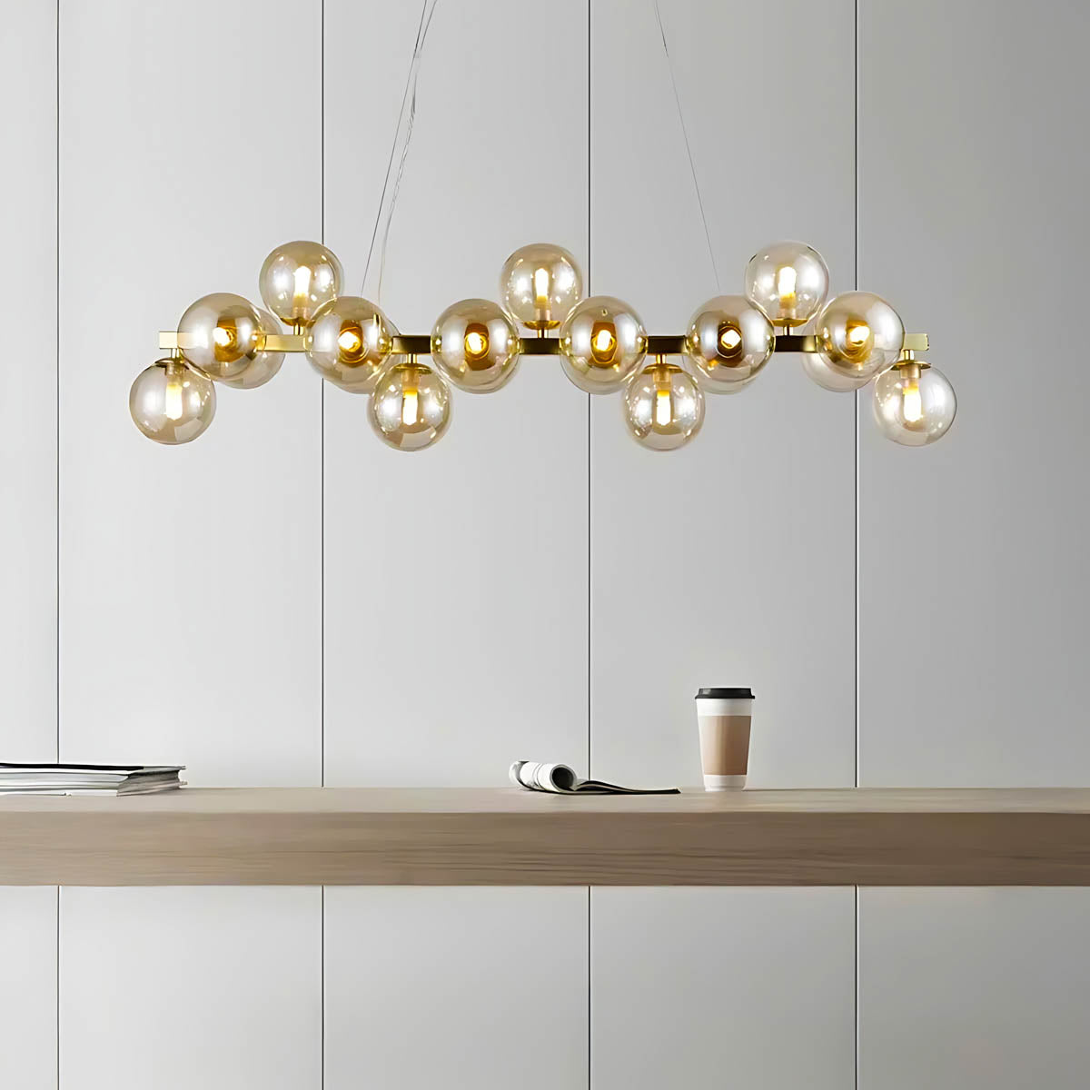 Marlow Vessel Glass Cluster Chandelier — gallery image 5