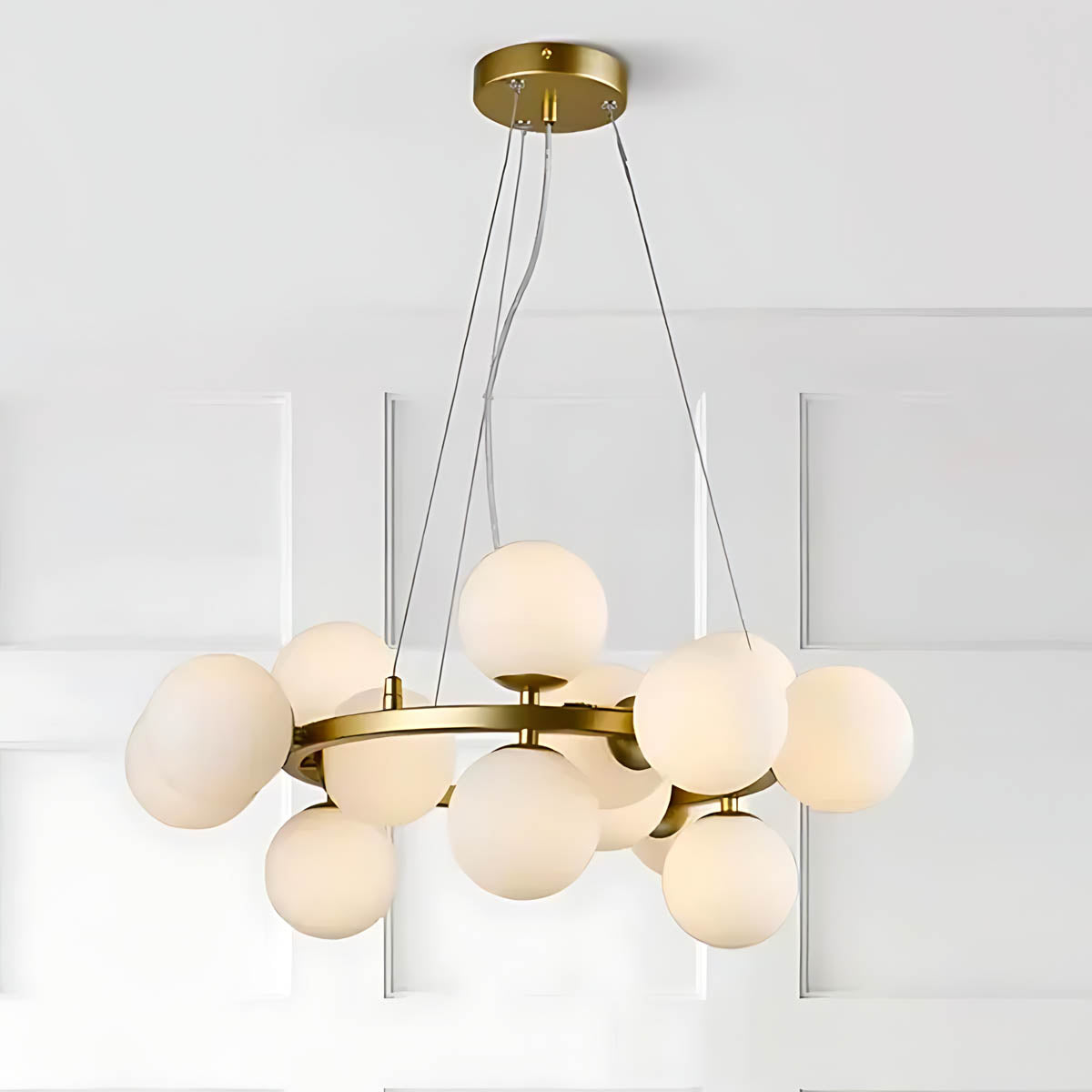 Marlow Vessel Glass Cluster Chandelier — gallery image 6
