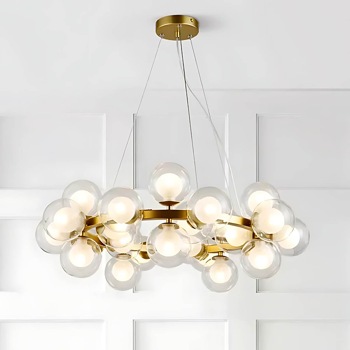 Marlow Vessel Glass Cluster Chandelier — gallery image 8