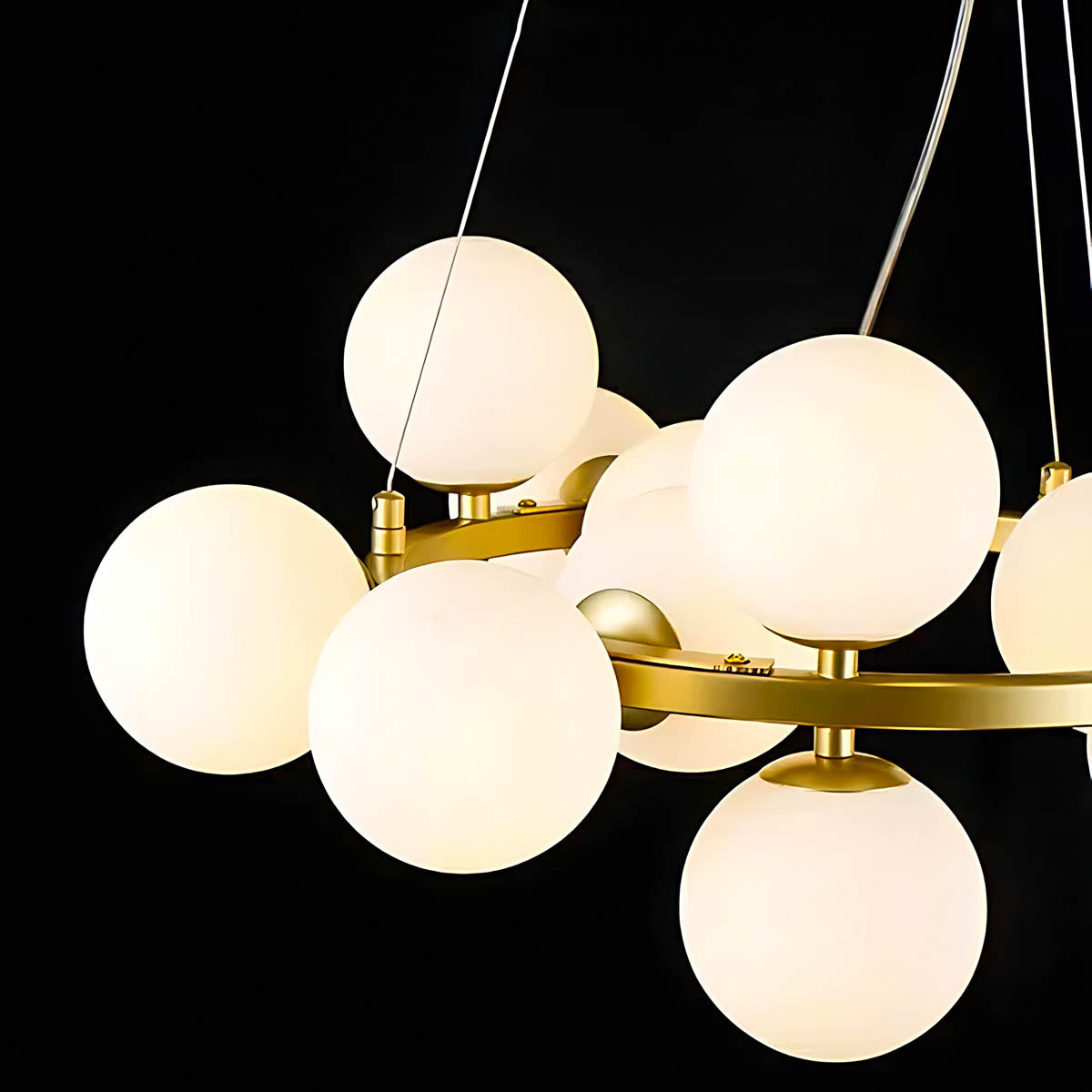 Marlow Vessel Glass Cluster Chandelier — gallery image 10
