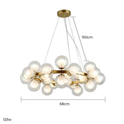 Marlow Vessel Glass Cluster Chandelier — gallery image 20