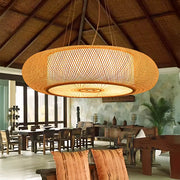 Birch Vessel Bamboo Ring Pendant Light — gallery image 5