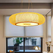 Birch Vessel Bamboo Ring Pendant Light — gallery image 6