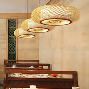 Birch Vessel Bamboo Ring Pendant Light — gallery image 8