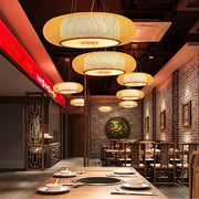 Birch Vessel Bamboo Ring Pendant Light — gallery image 9