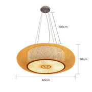 Birch Vessel Bamboo Ring Pendant Light — gallery image 13