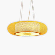 Birch Vessel Bamboo Ring Pendant Light — gallery image 1