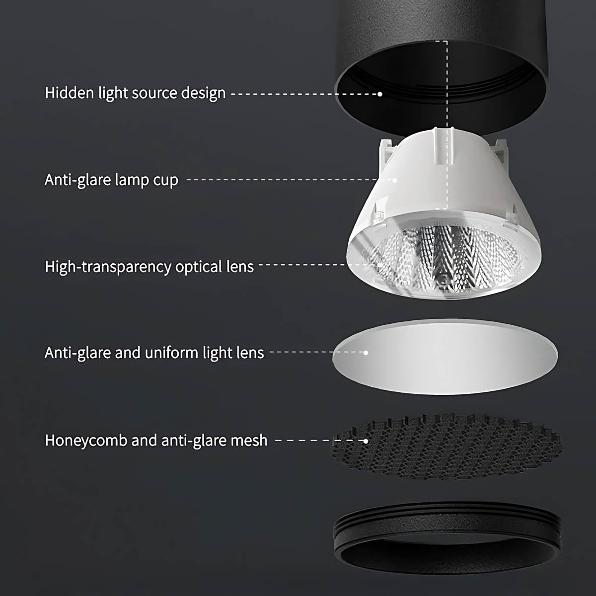 Clover Vessel Aluminum Honeycomb Ceiling Light — gallery image 12