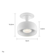 Hazel Vessel Aluminum Ceiling Light — gallery image 13