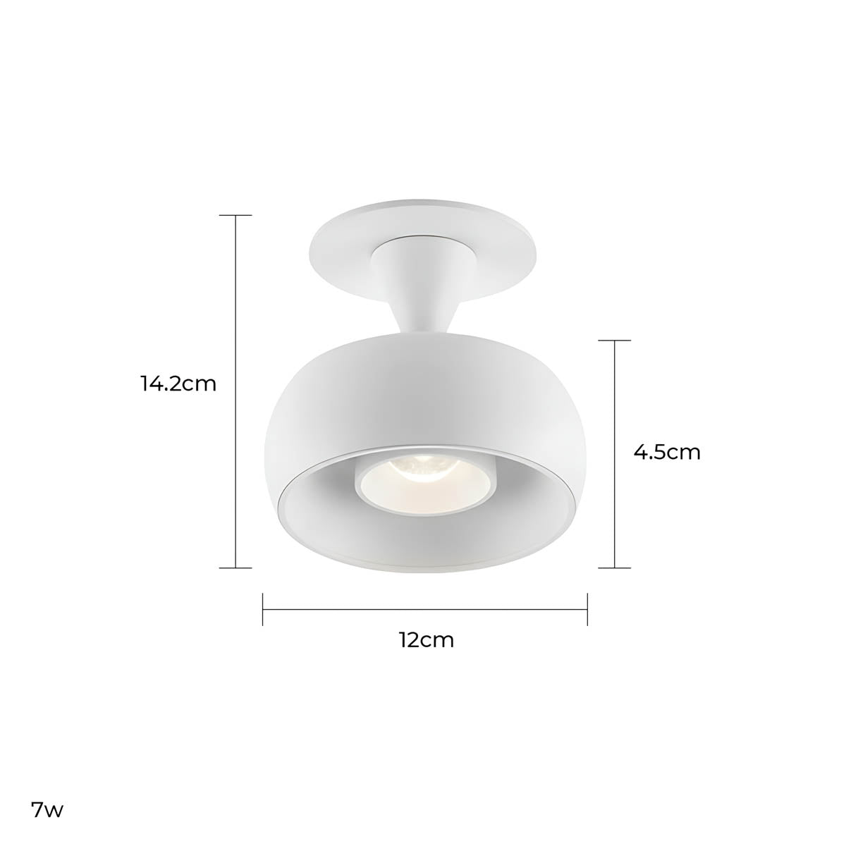Hazel Vessel Aluminum Ceiling Light — gallery image 13