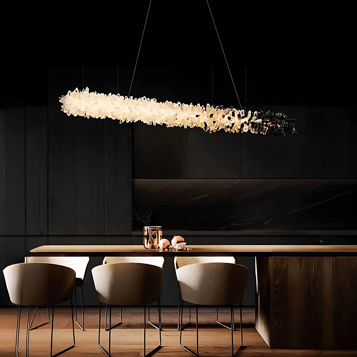 Hawick Vessel Crystal Linear Chandelier — gallery image 2