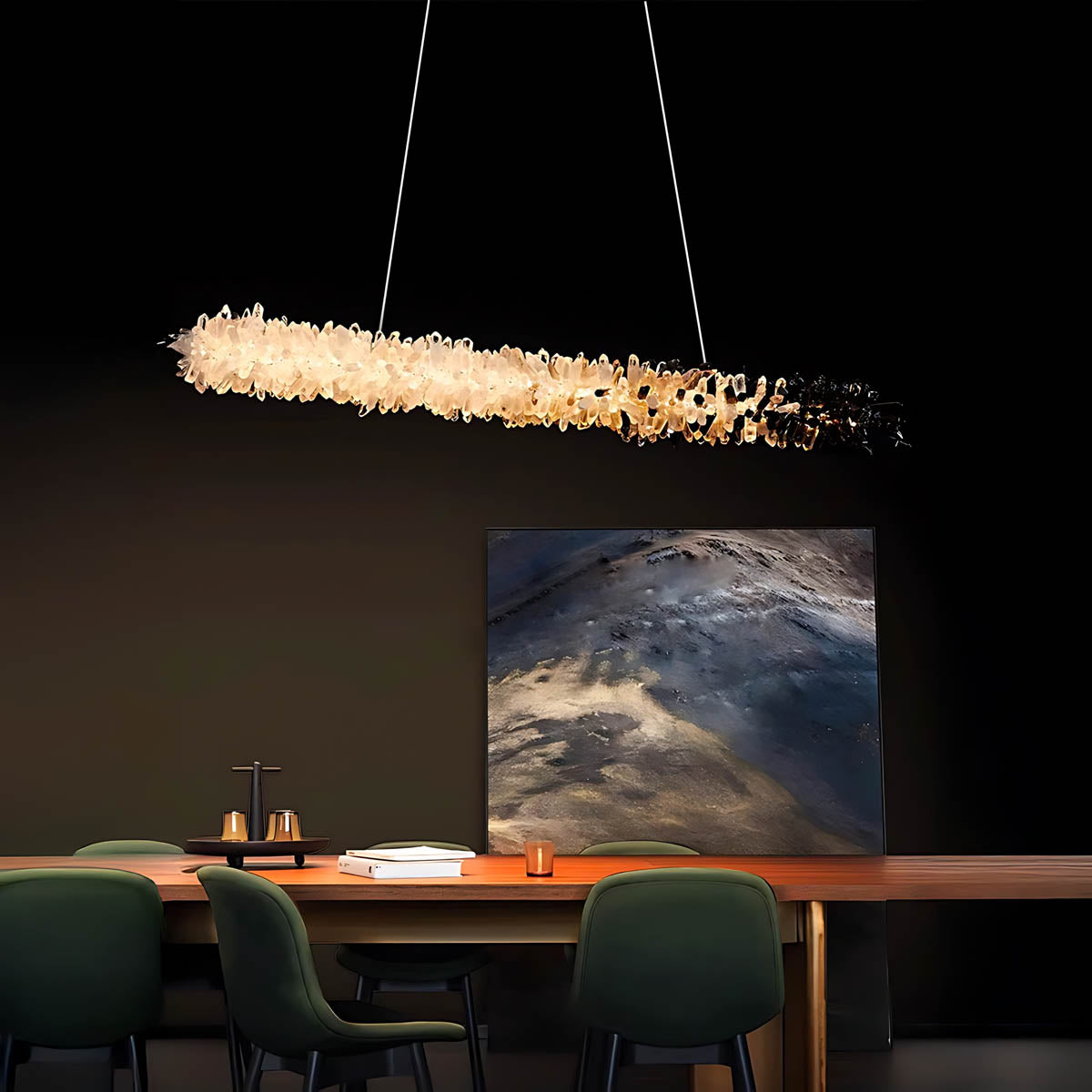 Hawick Vessel Crystal Linear Chandelier — gallery image 5