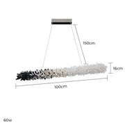 Hawick Vessel Crystal Linear Chandelier — gallery image 11