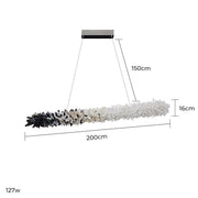 Hawick Vessel Crystal Linear Chandelier — gallery image 15