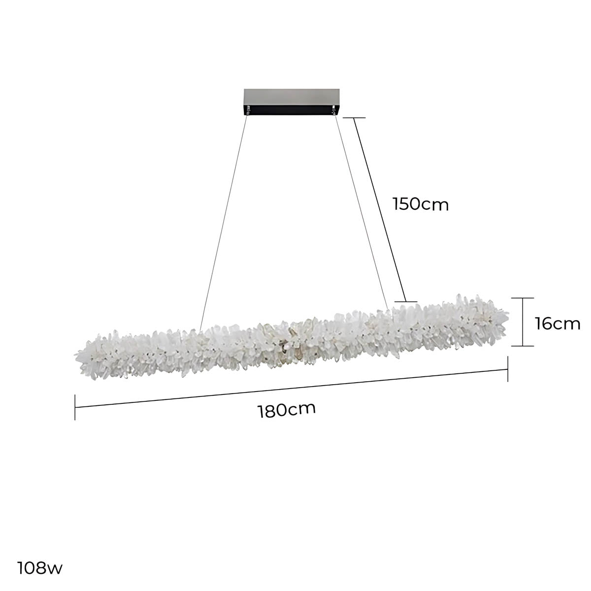Hawick Vessel Crystal Linear Chandelier — gallery image 19