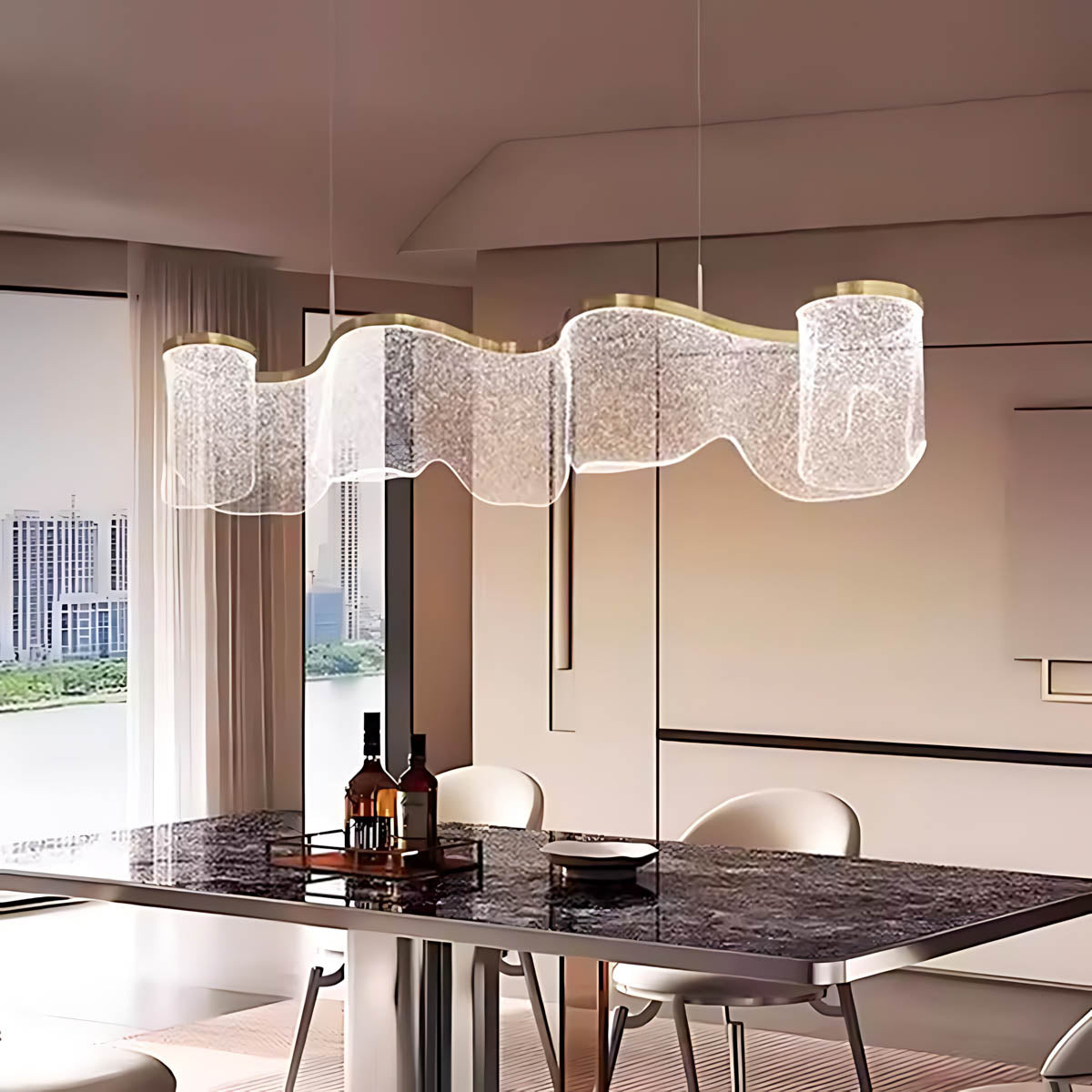 Thornfield Vessel Acrylic Chandelier — gallery image 7