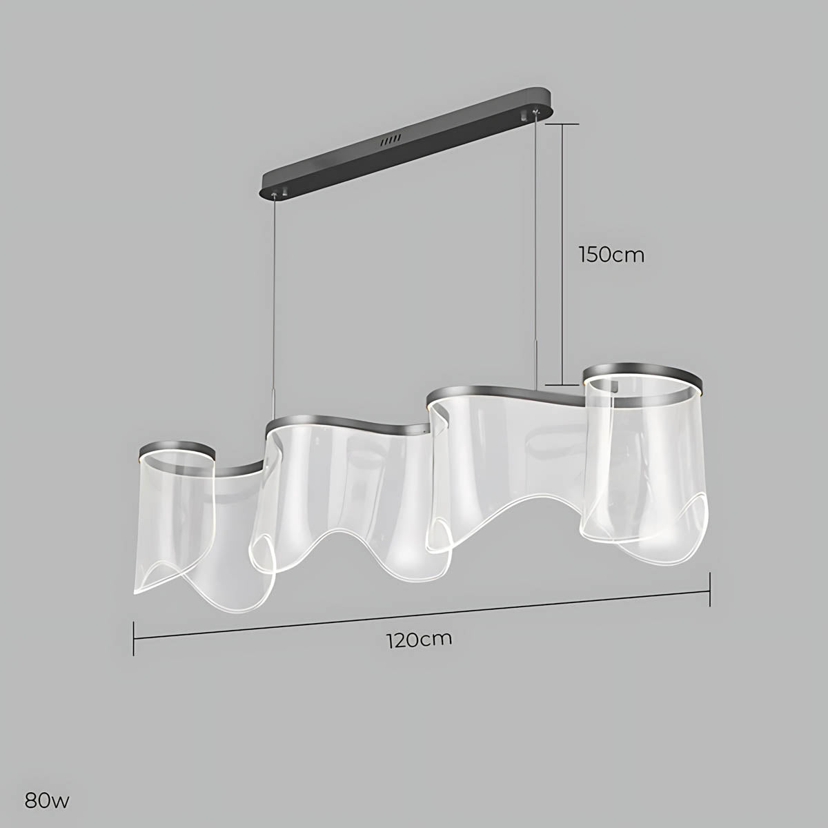 Thornfield Vessel Acrylic Chandelier — gallery image 11