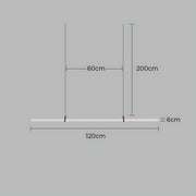 Elmwood Vessel Acrylic Linear Pendant Light — gallery image 12