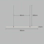 Elmwood Vessel Acrylic Linear Pendant Light — gallery image 13