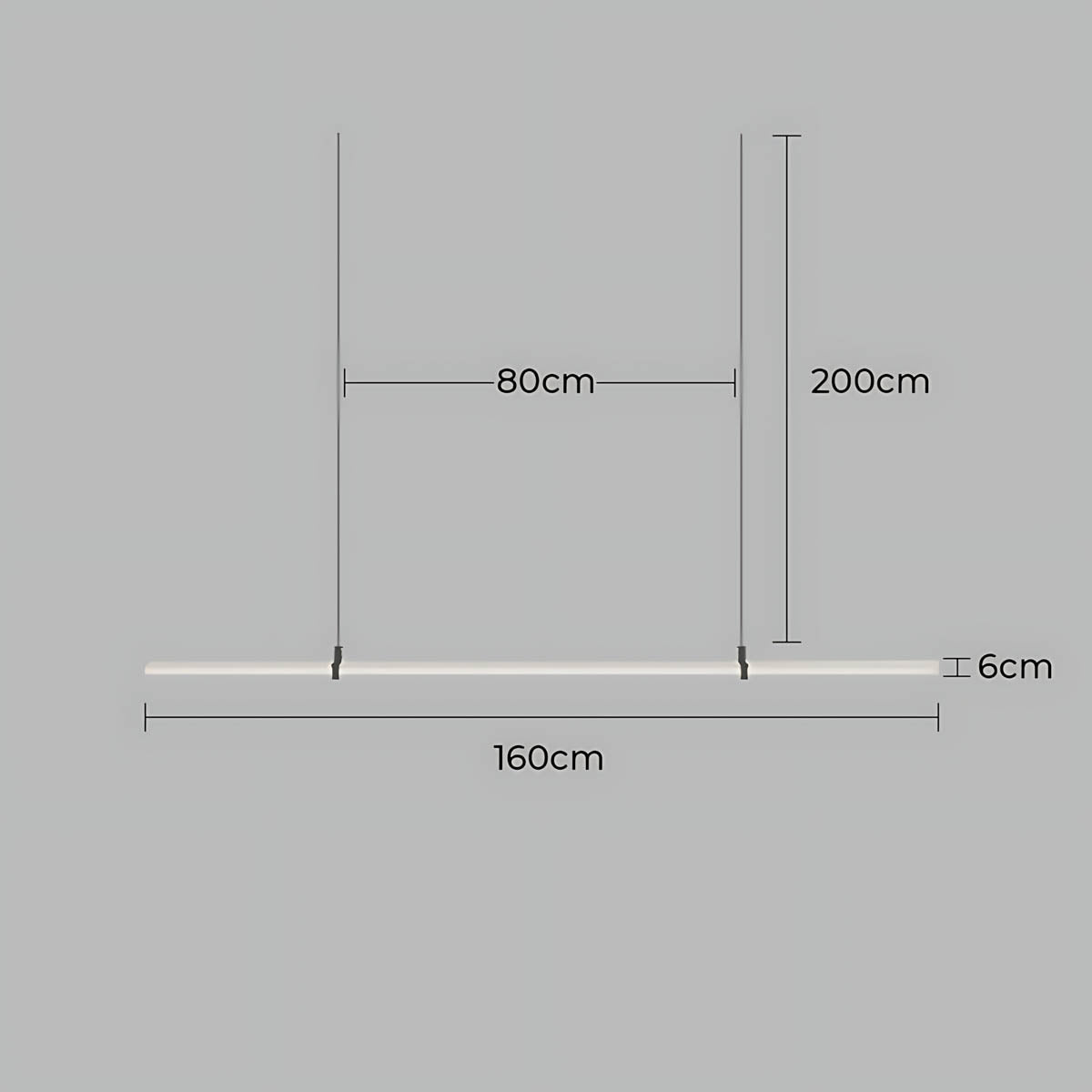 Elmwood Vessel Acrylic Linear Pendant Light — gallery image 13