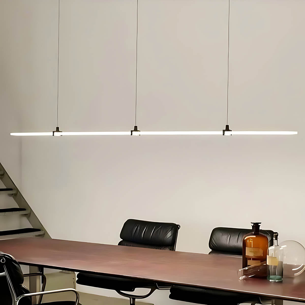 Elmwood Vessel Acrylic Linear Pendant Light — gallery image 7
