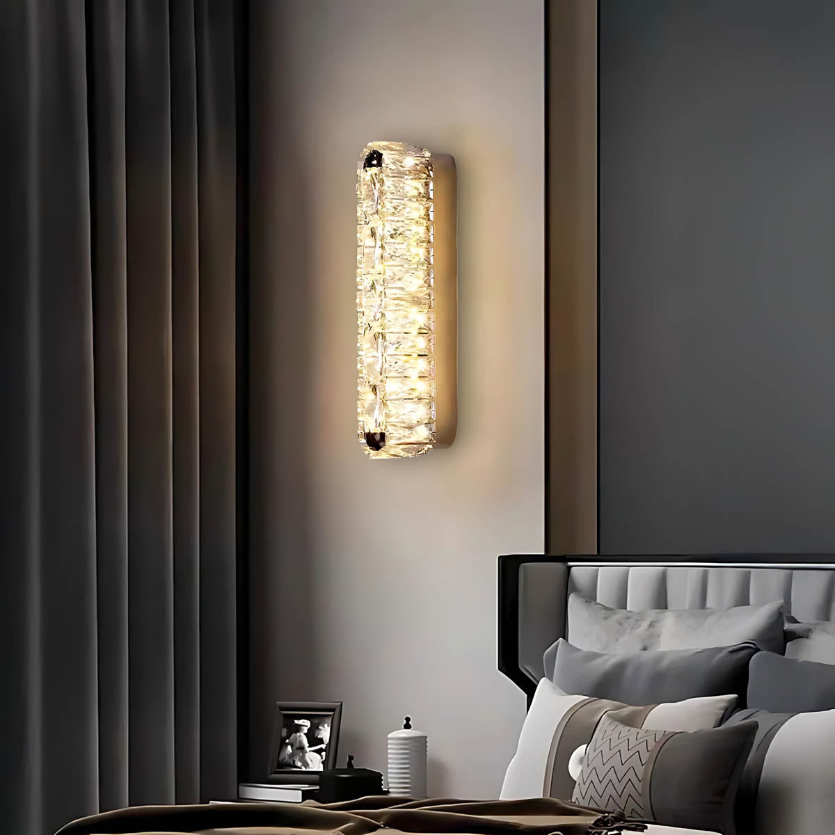 Beechwood Vessel Crystal Wall Sconce — gallery image 6