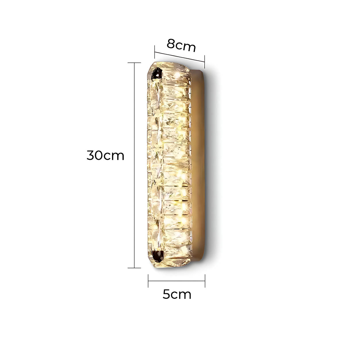 Beechwood Vessel Crystal Wall Sconce — gallery image 8