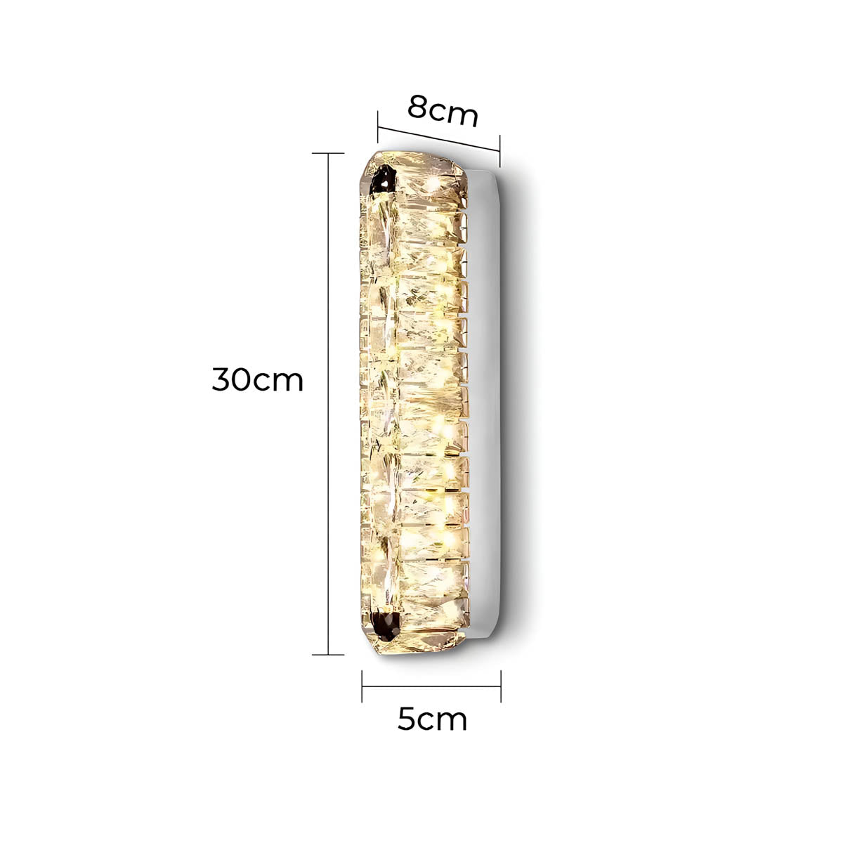 Beechwood Vessel Crystal Wall Sconce — gallery image 9