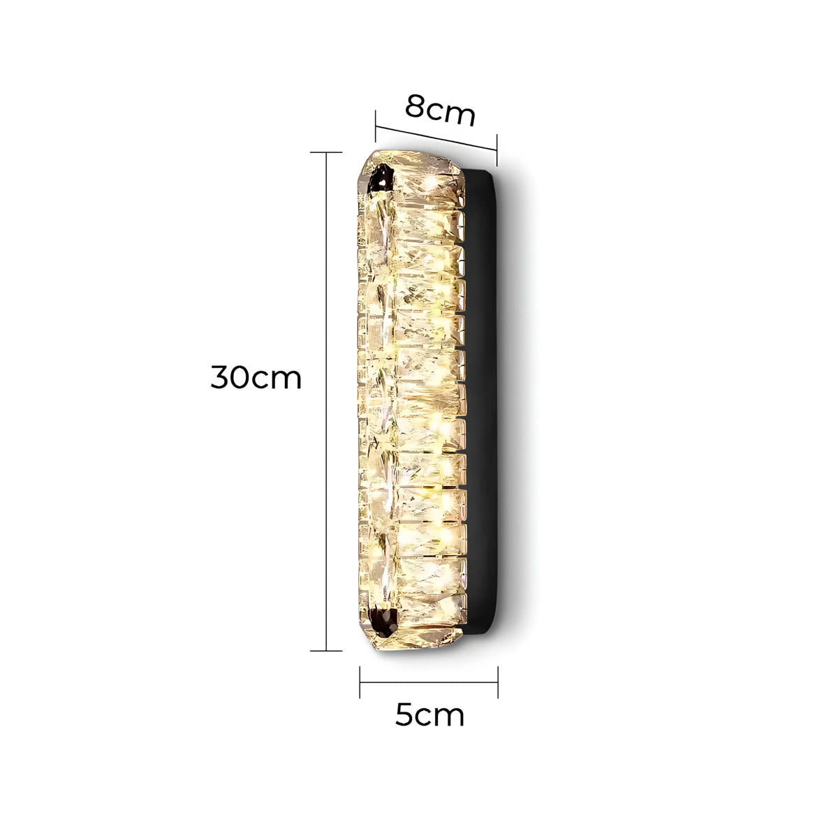 Beechwood Vessel Crystal Wall Sconce — gallery image 10