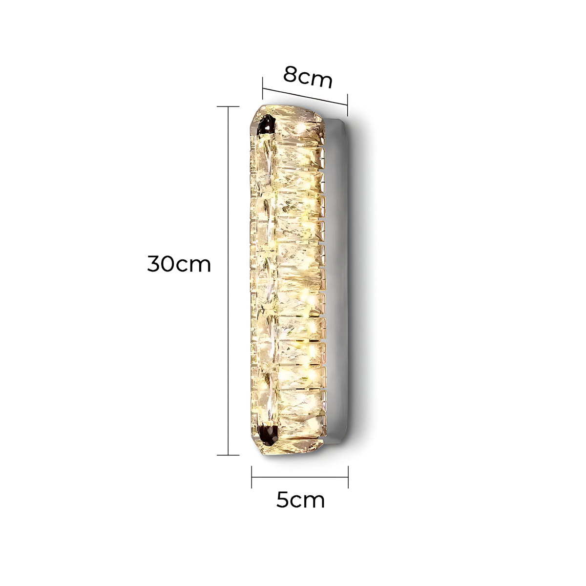 Beechwood Vessel Crystal Wall Sconce — gallery image 11