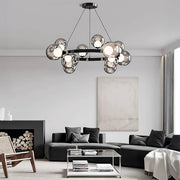 Bayberry Vessel Glass Ring Chandelier — gallery image 7