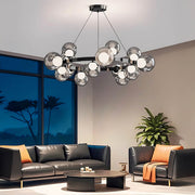 Bayberry Vessel Glass Ring Chandelier — gallery image 8