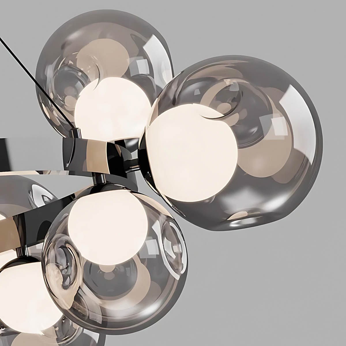 Bayberry Vessel Glass Ring Chandelier — gallery image 10