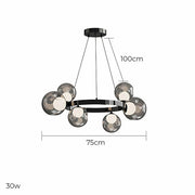Bayberry Vessel Glass Ring Chandelier — gallery image 11