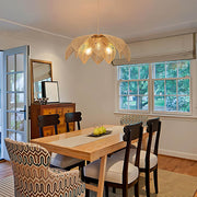 Laurelwood Vessel Rattan Petal Pendant Light — gallery image 8