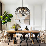 Laurelwood Vessel Rattan Petal Pendant Light — gallery image 9