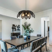 Laurelwood Vessel Rattan Petal Pendant Light — gallery image 7