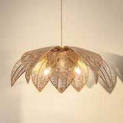 Laurelwood Vessel Rattan Petal Pendant Light — gallery image 11