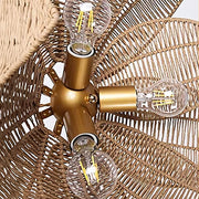 Laurelwood Vessel Rattan Petal Pendant Light — gallery image 12