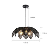 Laurelwood Vessel Rattan Petal Pendant Light — gallery image 14