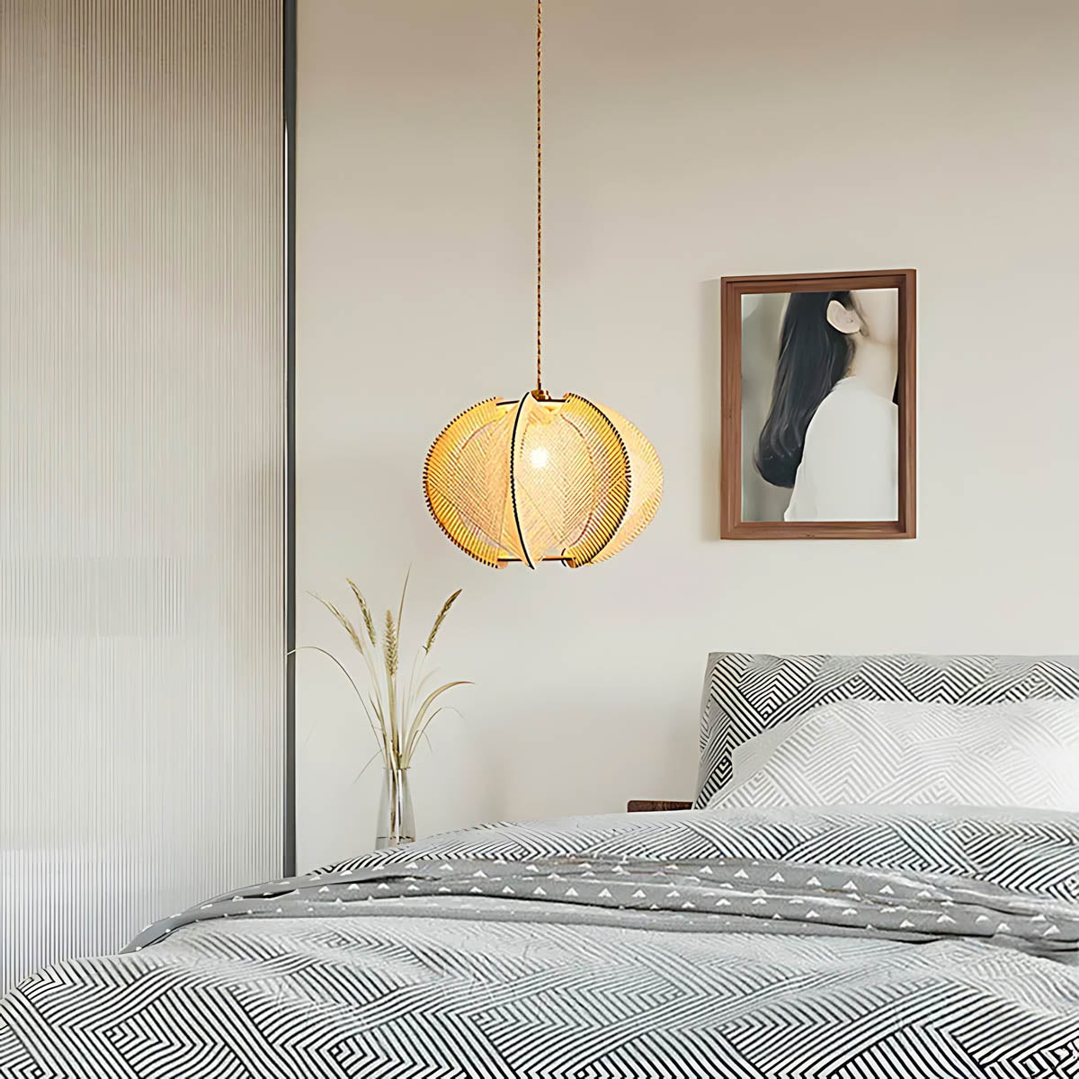 Redfern Vessel Wood Petal Pendant Light — gallery image 14