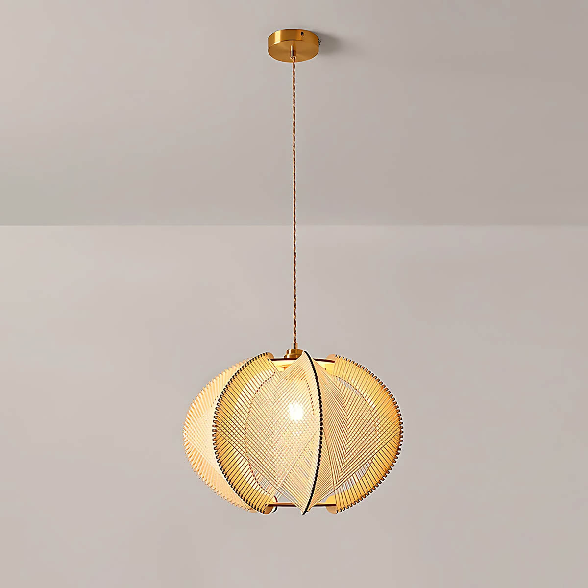 Redfern Vessel Wood Petal Pendant Light — gallery image 15
