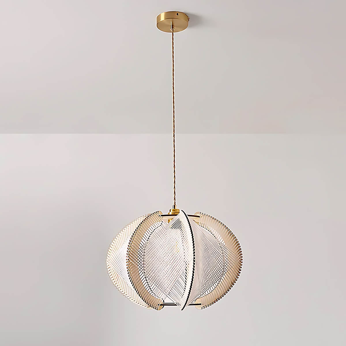 Redfern Vessel Wood Petal Pendant Light — gallery image 16