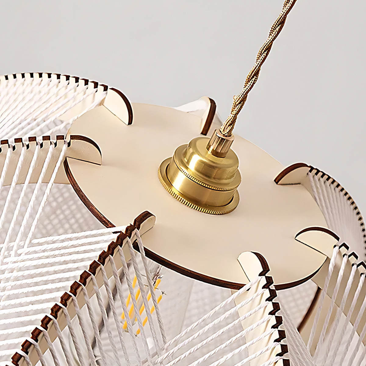 Redfern Vessel Wood Petal Pendant Light — gallery image 17