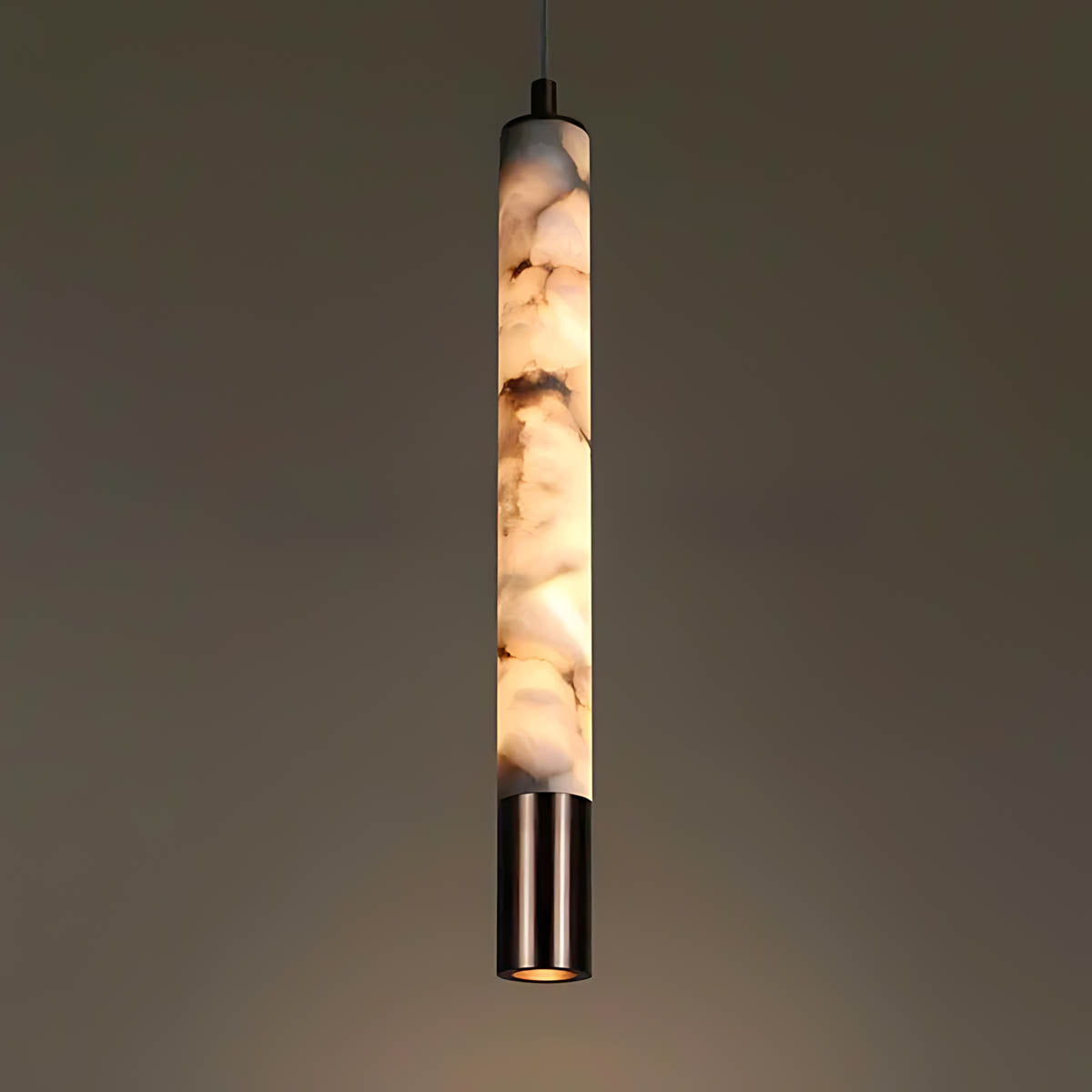 Kingsley Vessel Alabaster Linear Pendant Light — gallery image 4