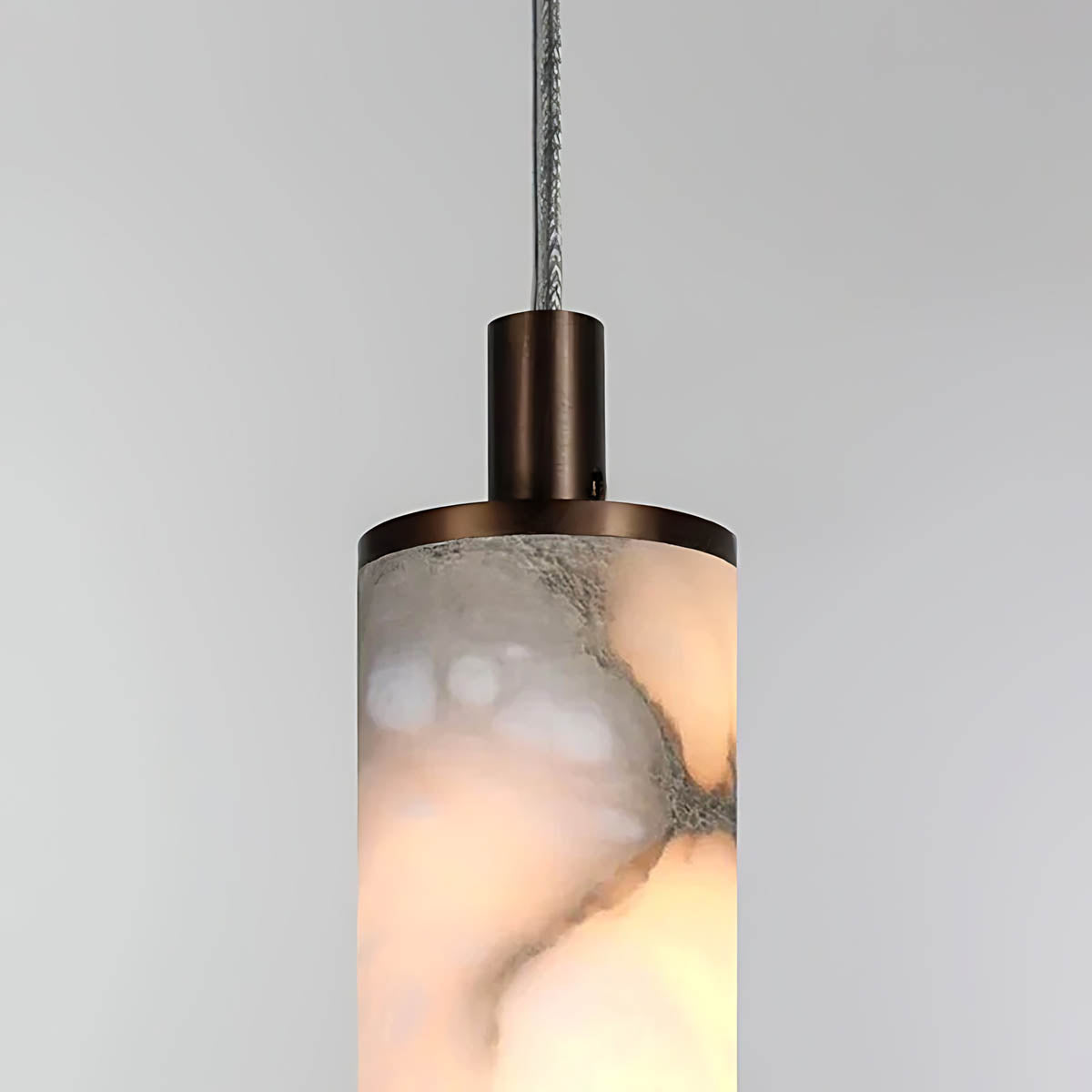 Kingsley Vessel Alabaster Linear Pendant Light — gallery image 7