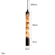 Kingsley Vessel Alabaster Linear Pendant Light — gallery image 9
